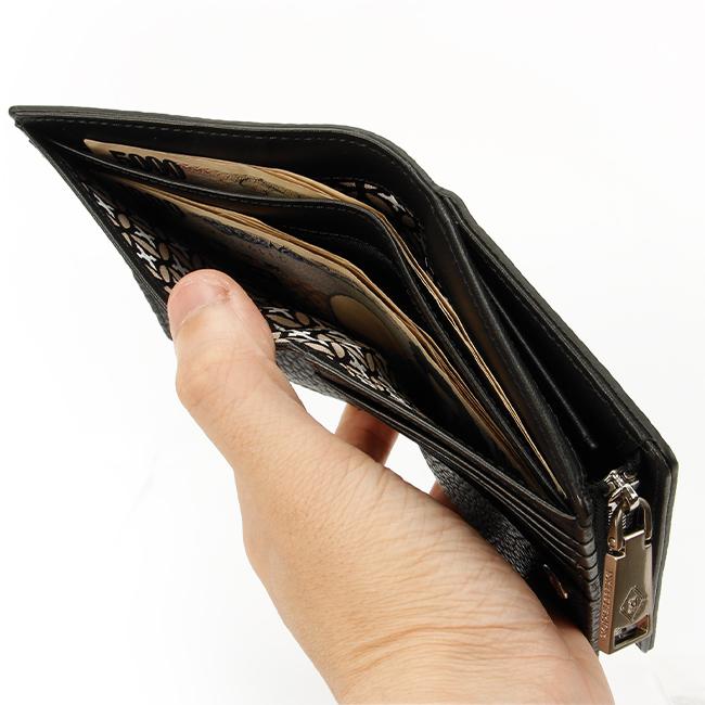 最大51% 3/30限定 ドレステリア 二つ折り財布 ミドル財布 メンズ レディース ブランド レザー 本革 大容量 軽量 DRESSTERIOR キャバリア 861615 在庫限り | DRESSTERIOR | 13