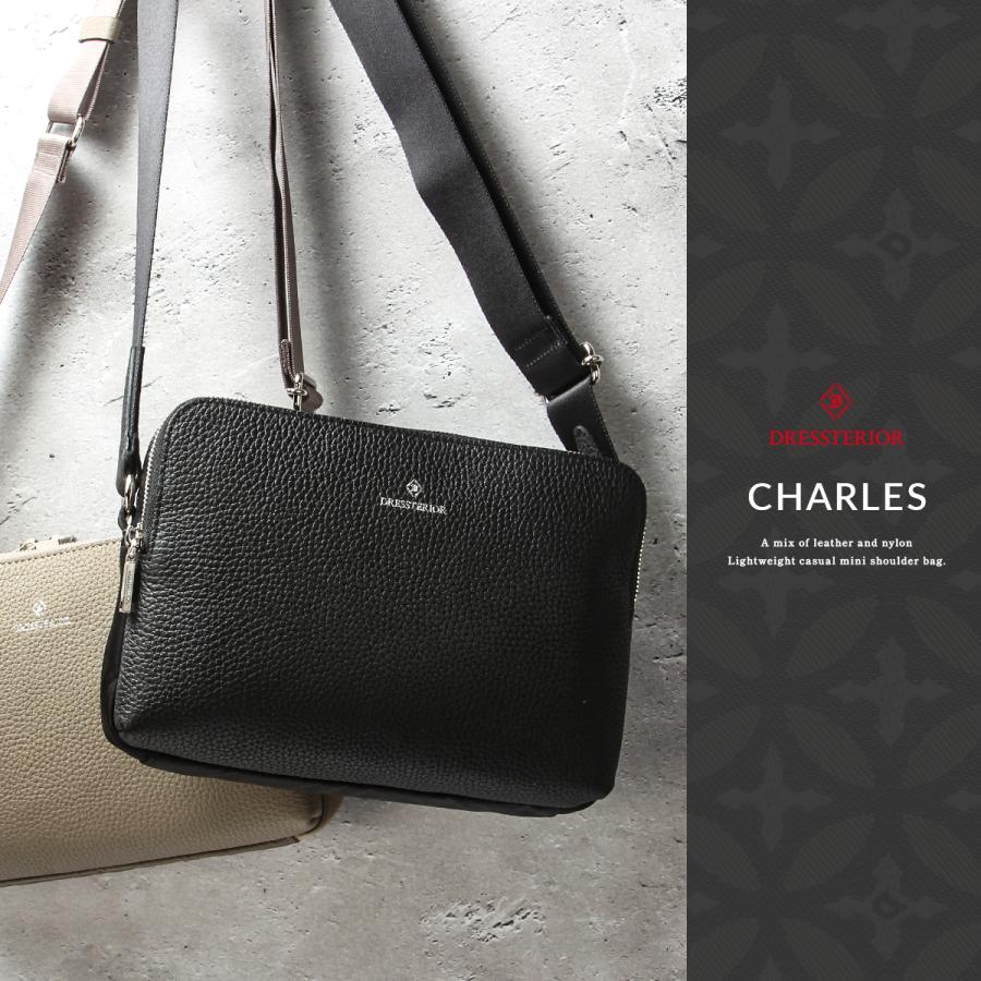 最大51% 3/8限定 ドレステリア ショルダーバッグ メンズ レディース ブランド レザー 本革 軽量 日本製 小さめ 横型 チャールズ DRESSTERIOR 865112 在庫限り | DRESSTERIOR | 03