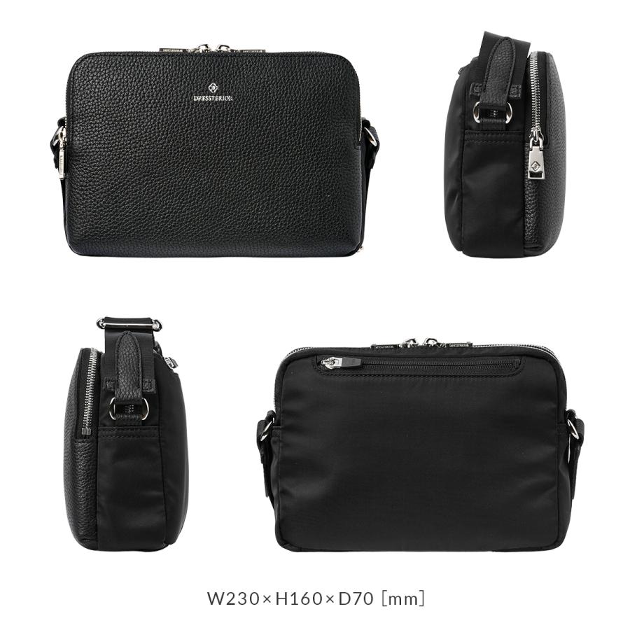 最大51% 2/11限定 ドレステリア ショルダーバッグ メンズ レディース ブランド レザー 本革 軽量 日本製 小さめ 横型 チャールズ DRESSTERIOR 865112 在庫限り | DRESSTERIOR | 05