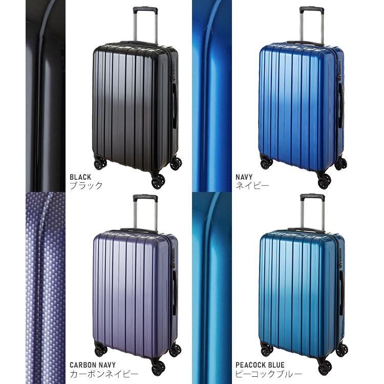 スーツケース Mサイズ 60L 中型 軽量 キャリーケース キャリーバッグ 