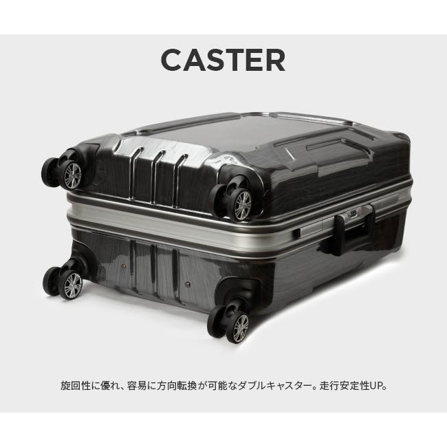 最大50% 2/15限定 スーツケース 64L Mサイズ アルミフレーム イエロー