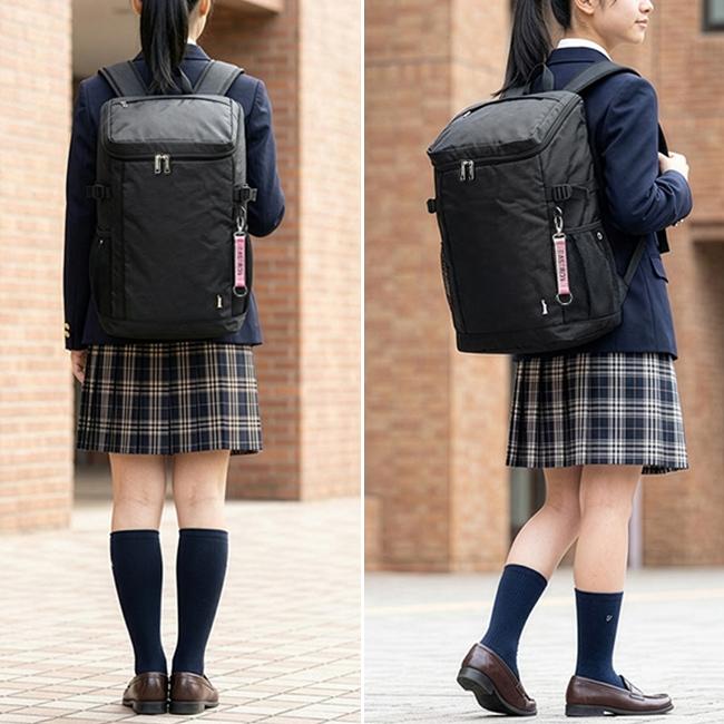 最大50% 1/15限定 イーストボーイ スクバ スクールバッグ リュック 30L 通学 女子 高校生 中学生 軽量 大容量 黒 ボックス型 エチュード EAST BOY EBA49 | EASTBOY | 07