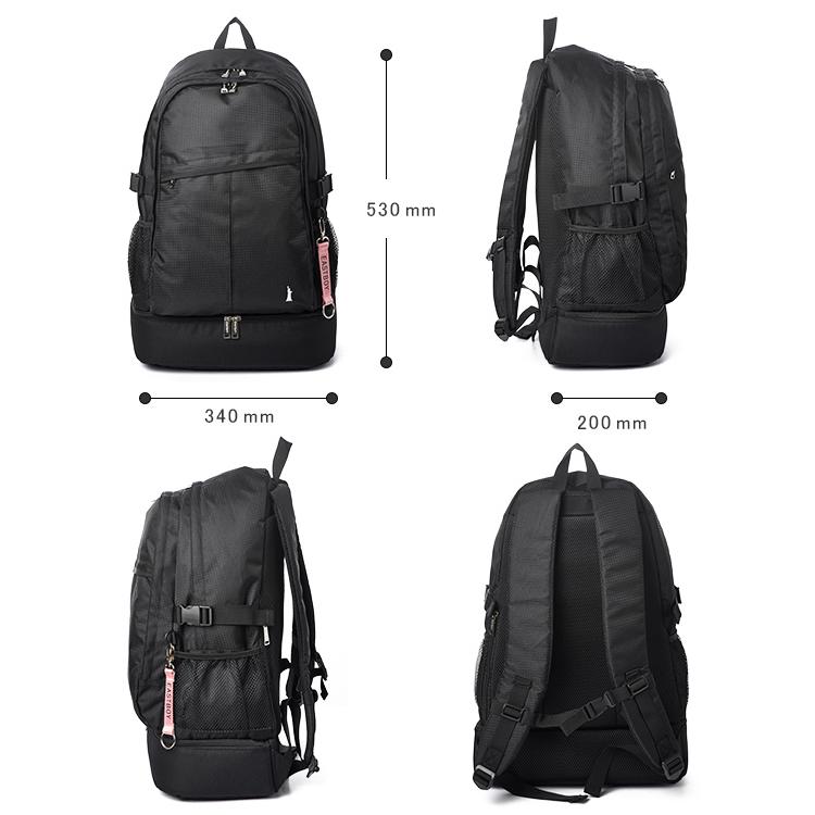 イーストボーイ スクバ スクールバッグ リュック 30L 通学 女子 高校生 中学生 軽量 大容量 黒 上下2層式 A4 EAST BOY ETUDE EBA50 | EASTBOY | 06