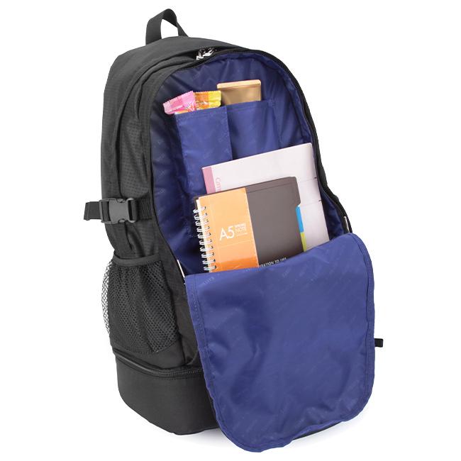 最大50% 12/25限定 イーストボーイ スクバ スクールバッグ リュック 30L 通学 女子 高校生 中学生 軽量 大容量 黒 上下2層式 A4 EAST BOY ETUDE EBA50 | EASTBOY | 11