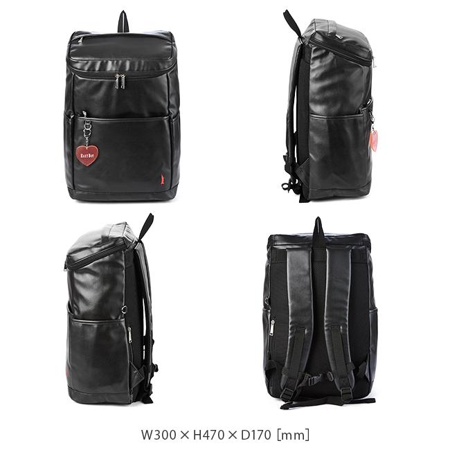 最大50% 12/25限定 イーストボーイ スクバ 合皮 スクールバッグ リュック 23L 通学 女子 高校生 中学生 軽量 スクエア ボックス型 EASTBOY EBA74 在庫限り | EASTBOY | 04