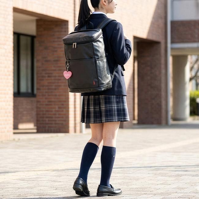 最大50% 12/25限定 イーストボーイ スクバ 合皮 スクールバッグ リュック 23L 通学 女子 高校生 中学生 軽量 スクエア ボックス型 EASTBOY EBA74 在庫限り | EASTBOY | 05