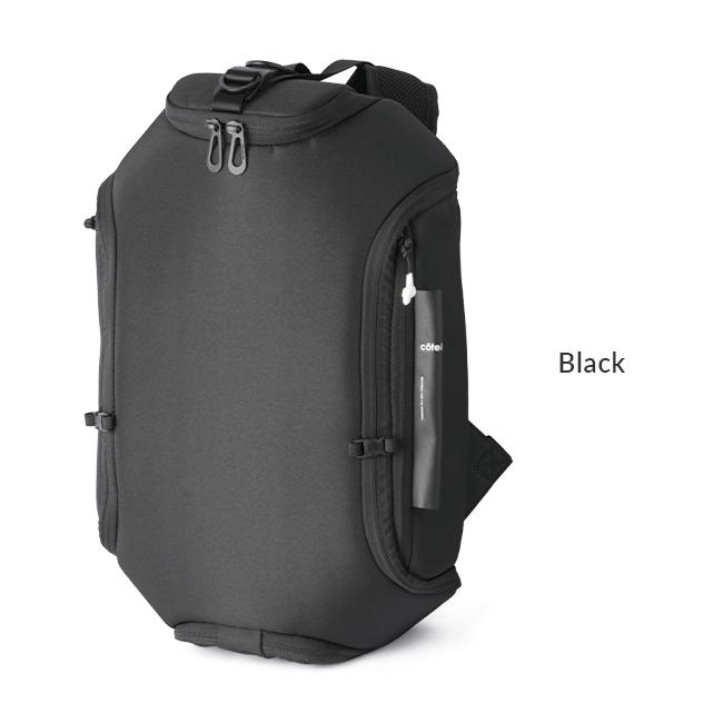 バッグ Cote&ciel avon BLACK côte&ciel | Avon Backpack Ecoyarn Black côte&ciel Official