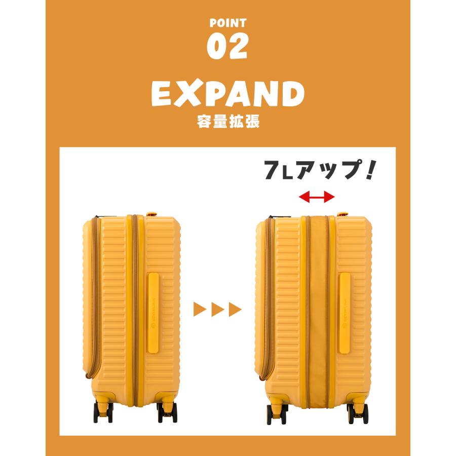最大51% 9/5限定 エース エッジリンク クルーズボックス スーツケース 機内持込 Sサイズ 32L 39L 拡張機能 フロントオープン ストッパー ACE EDGELINK 05805 | ブランド登録なし | 15