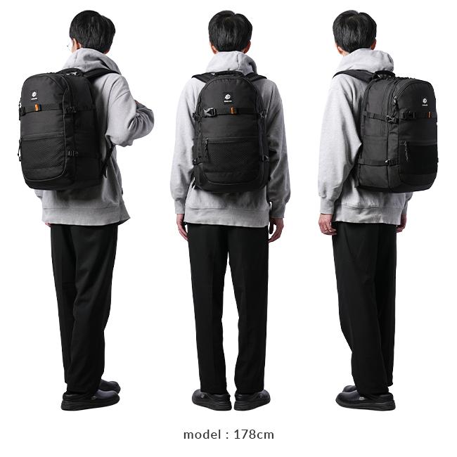 エピレザー ブラック リュック　おまけ付き USAGI ONLINE限定カラー】eco 撥水レザーパイピングギャザー