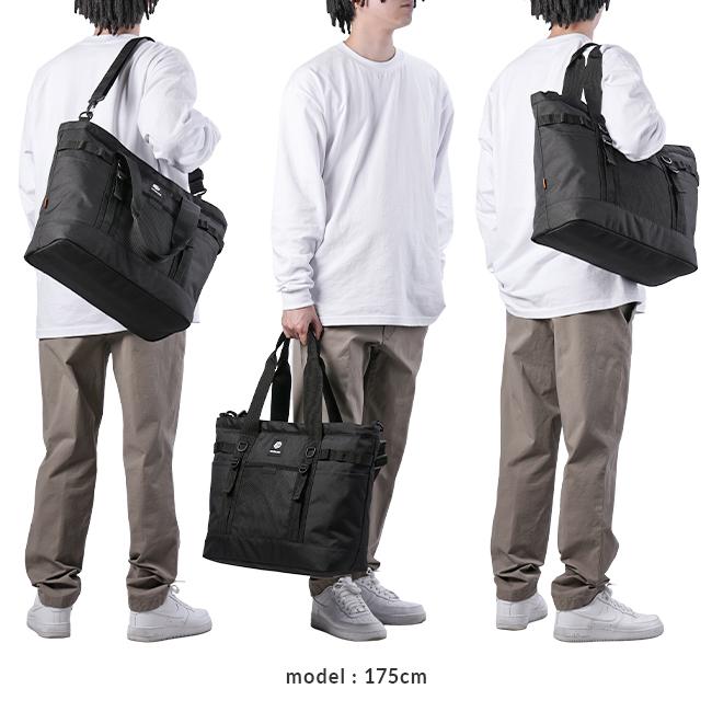 最大42% 3/3限定 エッジリンク トートバッグ メンズ レディース ブランド 軽量 大容量 横型 通学 黒 肩掛け 2WAY 27L A4 B4 ハイフノーム EDGELINK 60156 | ブランド登録なし | 05