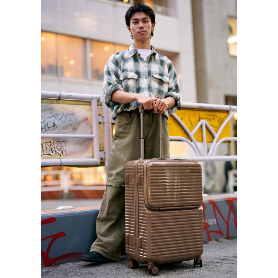 最大50% 10/18限定 エッジリンク スーツケース Mサイズ 64L 軽量 中型