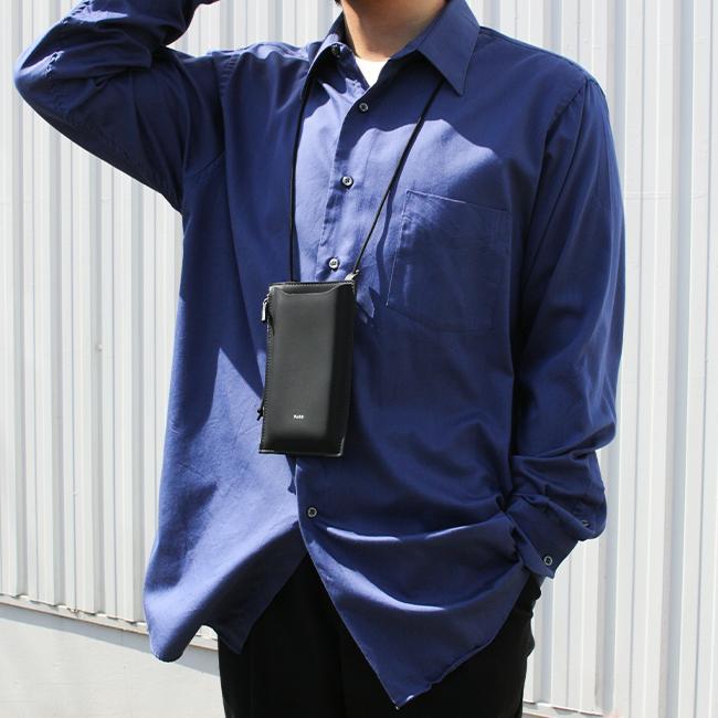最大42% 9/5限定 FARO ファーロ ショルダーポーチ スマホポーチ メンズ レディース ブランド レザー 本革 軽量 薄型 黒 イタリア製 Calma F2337G302 在庫限り | FARO | 16