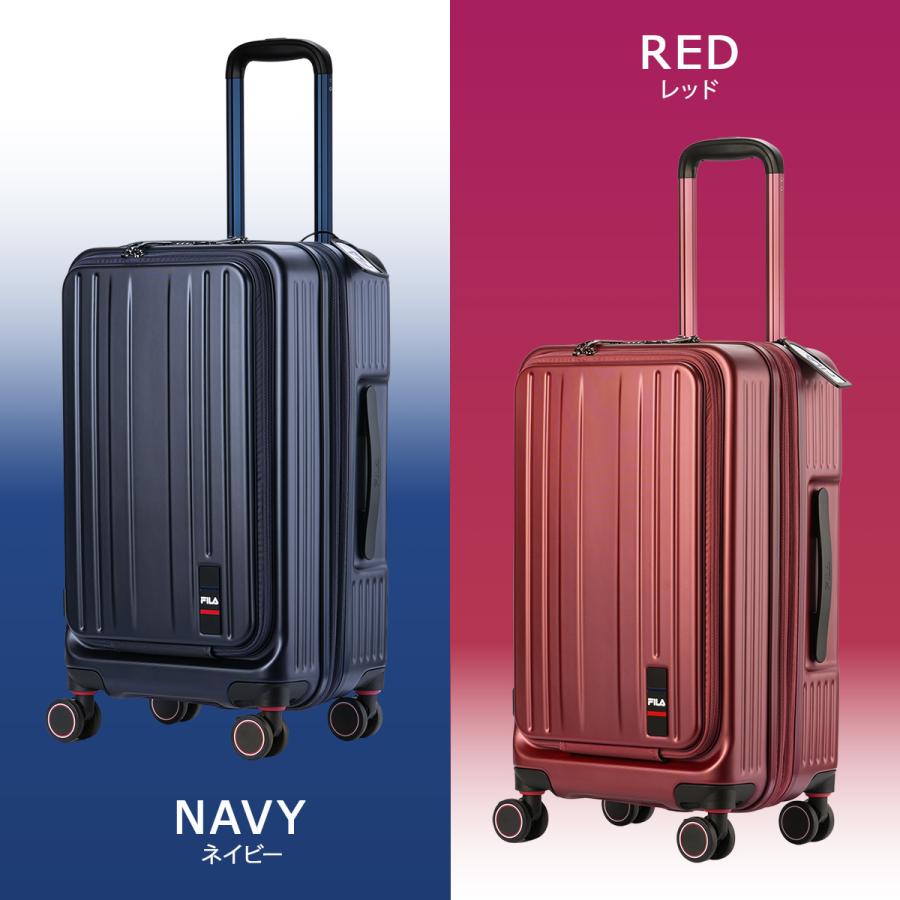 FILA（フィラ） コア スーツケース Mサイズ 47L 52L 拡張機能 軽量