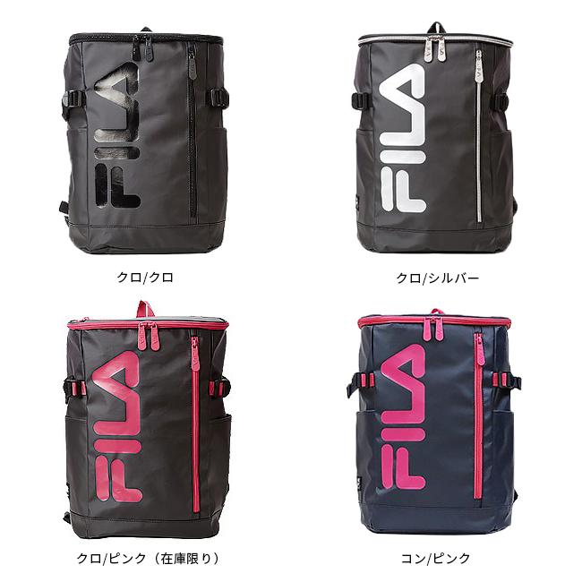 FILA フィラ リュック 21L 女子 男子 軽量 撥水 黒 中学生 高校生 コンパクト スクエア ボックス型 スクールバッグ スクバ 7576 在庫限り｜selection｜13