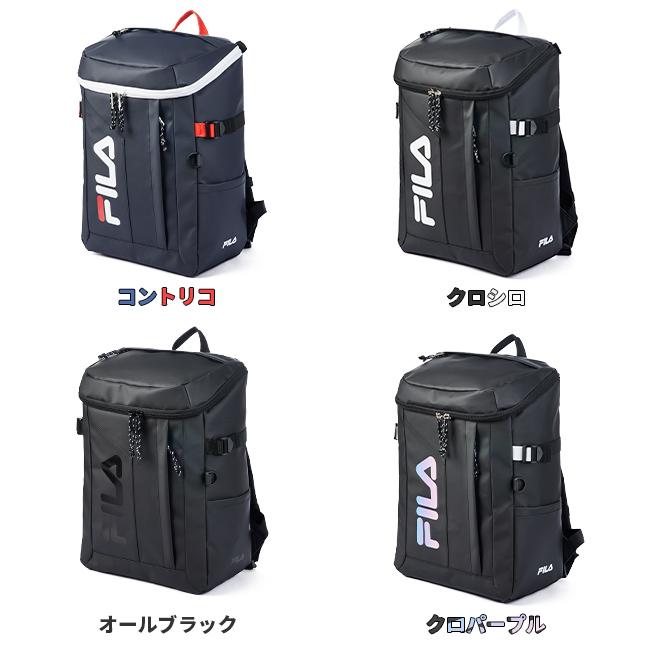 色: クロパープル[フィラ] サイン リュックサック24L 7761 FILA（フィラ） サイン スクエアリュック デイパック リュックサック