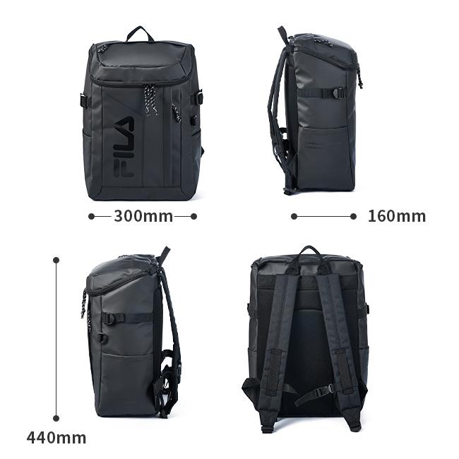 色: クロパープル[フィラ] サイン リュックサック24L 7761 FILA（フィラ） サイン スクエアリュック デイパック リュックサック