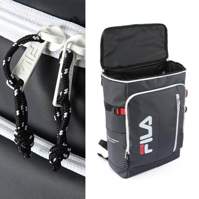 最大51% 2/11限定 FILA フィラ リュック 30L 大容量 女子 男子 軽量 防水 黒 中学生 高校生 通学 大きめ スクエア ボックス型 スクールバッグ スクバ 7762 | FILA | 14
