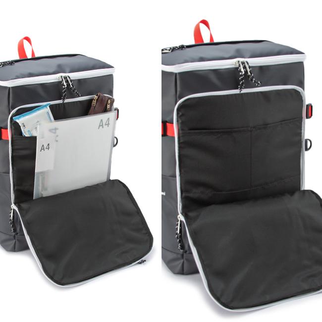 最大51% 2/11限定 FILA フィラ リュック 30L 大容量 女子 男子 軽量 防水 黒 中学生 高校生 通学 大きめ スクエア ボックス型 スクールバッグ スクバ 7762 | FILA | 11