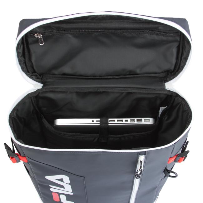 最大44% 3/1まで FILA フィラ リュック 35L 通学 男子 女子 女子高生 高校生 中学生 大容量 黒 スクールリュック スクールバッグ ボックス型 サイン 7763 | FILA | 16