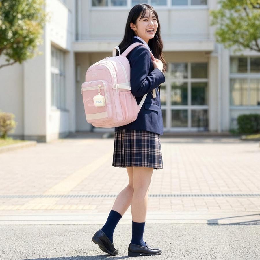 最大51% 3/8限定 FILA フィラ リュック 32L 通学 女子 女子高生 高校生 中学生 大容量 黒 スクールリュック スクールバッグ ルミノ A4 B4 7891 | FILA | 11