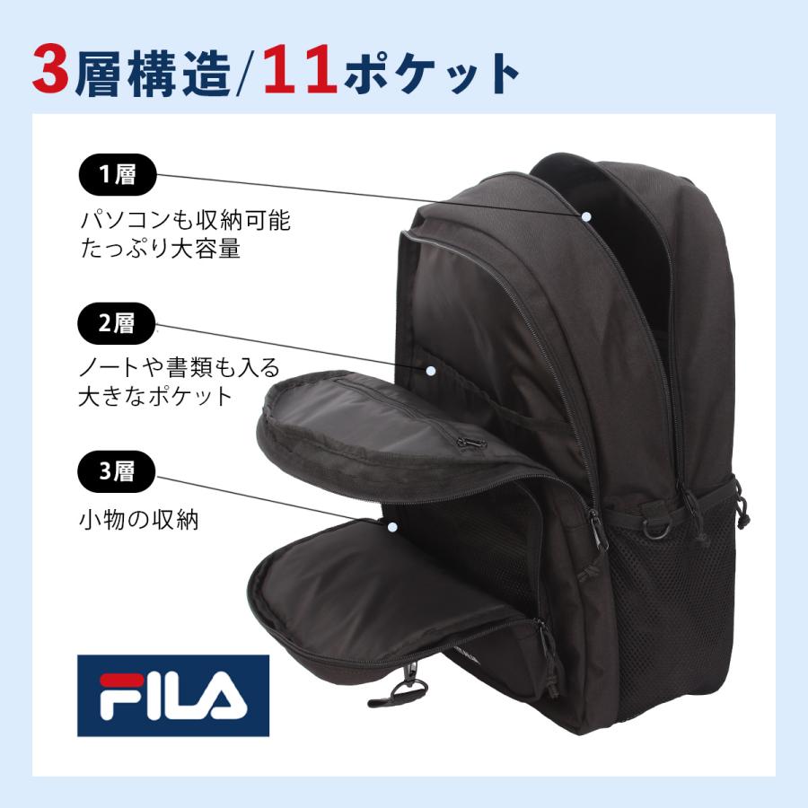 FILA 最大27% 5/22限定 フィラ リュック 33L 大容量 軽量 撥水 男子  