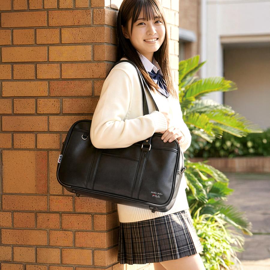 最大41% 2/5限定 FILA フィラ スクールバッグ スクバ 合皮 女子 女子高生 高校生 中学生 通学 黒 茶色 ブラック ブラウン バッグ カバン かわいい A4 7895 | FILA | 24