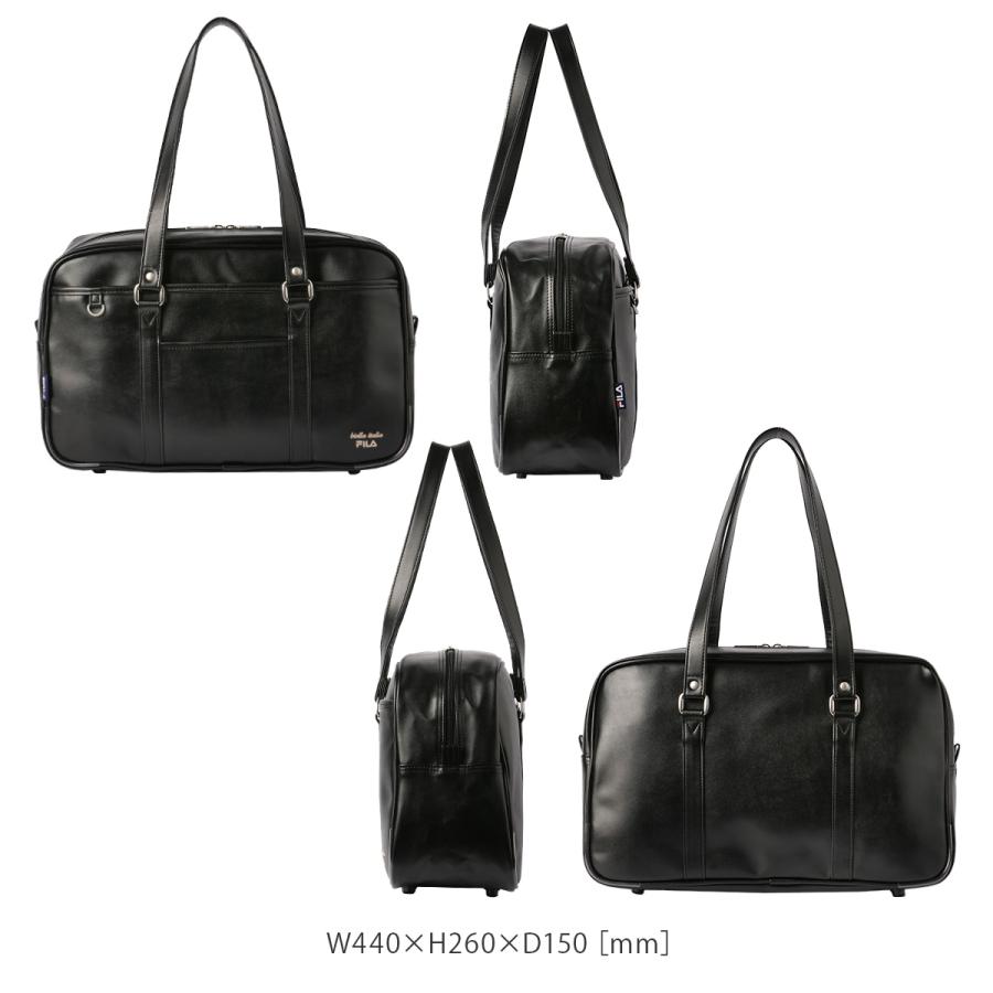 最大41% 2/5限定 FILA フィラ スクールバッグ スクバ 合皮 女子 女子高生 高校生 中学生 通学 黒 茶色 ブラック ブラウン バッグ カバン かわいい A4 7895 | FILA | 10