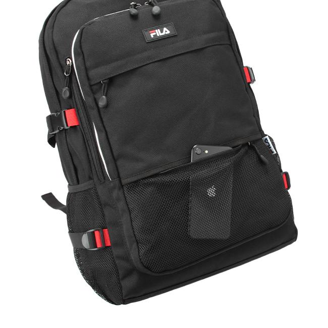 FILA フィラ リュック 35L 大容量 女子 男子 軽量 撥水 黒 中学生 高校生 通学 大きめ スクエア ボックス型 スクールバッグ スクバ 7748 | FILA | 12