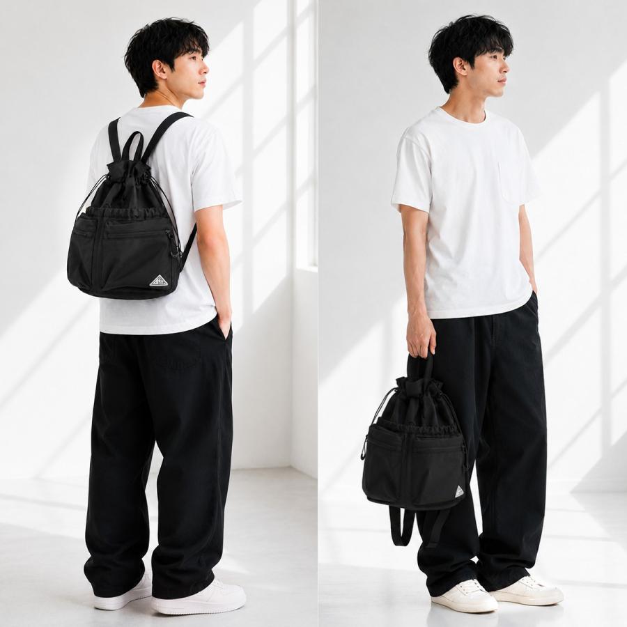 最大42% 8/11限定 ファウンドポケット リュック バックパック メンズ レディース 16L A4 2WAY バケットバッグ 軽量 巾着型 撥水 Found Pocket FPLMB13 | ブランド登録なし | 06