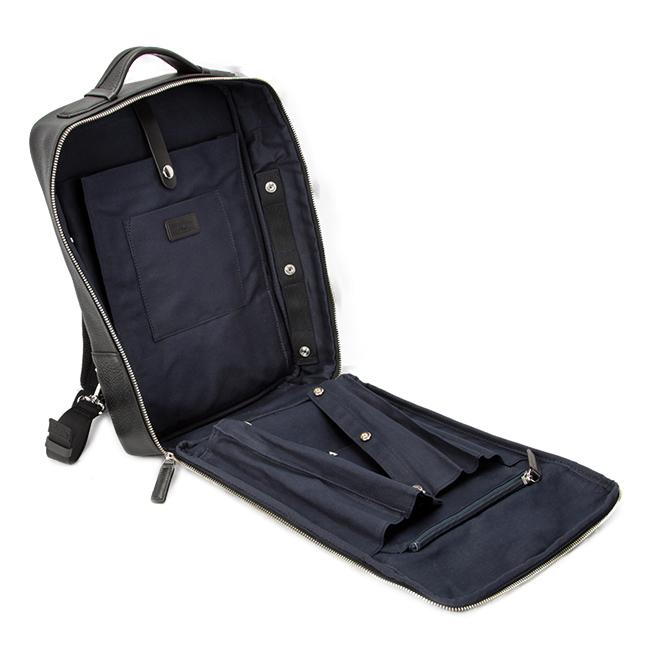 ⭐️極美品⭐️　ファイブウッズ　グレイン　ビジネスリュック　レザー　ネイビー ⭐️極美品⭐️ ファイブウッズ グレイン ビジネスリュック レザー