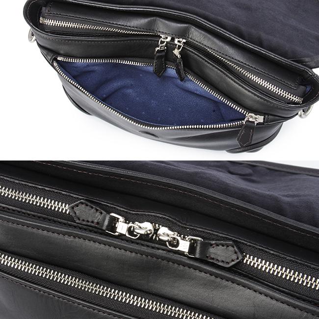 ✨FIVE WOODS✨プラトウ ショルダーバッグ レザー ブラック 東京ヒマワリ / ファイブウッズ(FIVE WOODS) PLATEAU(プラトウ) レザー