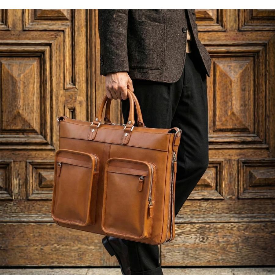 最大42% 2/7限定 新商品/林五/ファイブウッズ/PLATEAU/DOUBLE POCKET BRIEF CASE M/2WAYブリーフケース/拡張【fw-39598】 | FIVE WOODS | 15