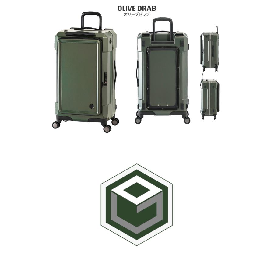 最大42% 8/16限定 アジアラゲージ スーツケース Mサイズ Lサイズ 76L 軽量 中型 フロントオープン A.L.I Asia Luggage ギアキューブ GC-25 | アジア・ラゲージ | 06