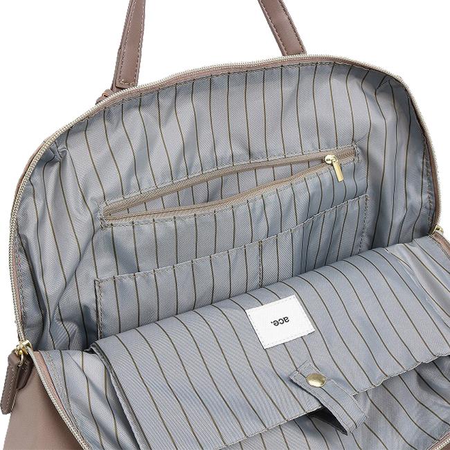 ACE ジーン グレー ビジネスバッグ ストライプ裏地 ACE ジーン グレー