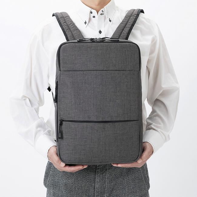 最大42% 1/4限定 エース ジーン ビジネスリュック メンズ 50代 40代 通勤 撥水 前持ち 薄型 スリム ビジネスバッグ フロンパックR ace.GENE 67821 | ace. GENE LABEL | 16