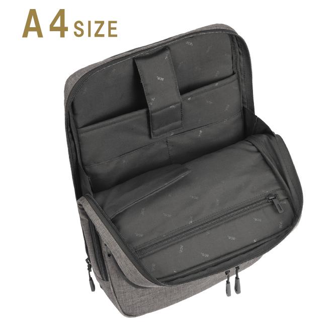 最大42% 1/4限定 エース ジーン ビジネスリュック メンズ 50代 40代 通勤 撥水 前持ち 薄型 スリム ビジネスバッグ フロンパックR ace.GENE 67821 | ace. GENE LABEL | 07