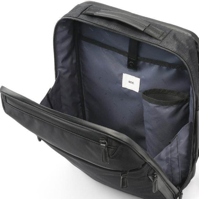 エース ジーン ビジネスリュック メンズ ブランド 50代 40代 撥水 黒 通勤 14L A4 B4 ガジェタブル ヘザー2 ace. GENE 68292 5年保証 | ace. GENE LABEL | 10