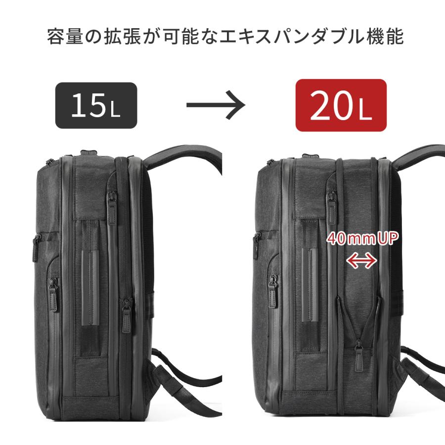キムチ◾️ace.◾️エース ガジェタブル ヘザー リュック15L 撥水　黒 ace. GENE LABEL 最大53% 8/2まで エース ジーンレーベル ビジネス