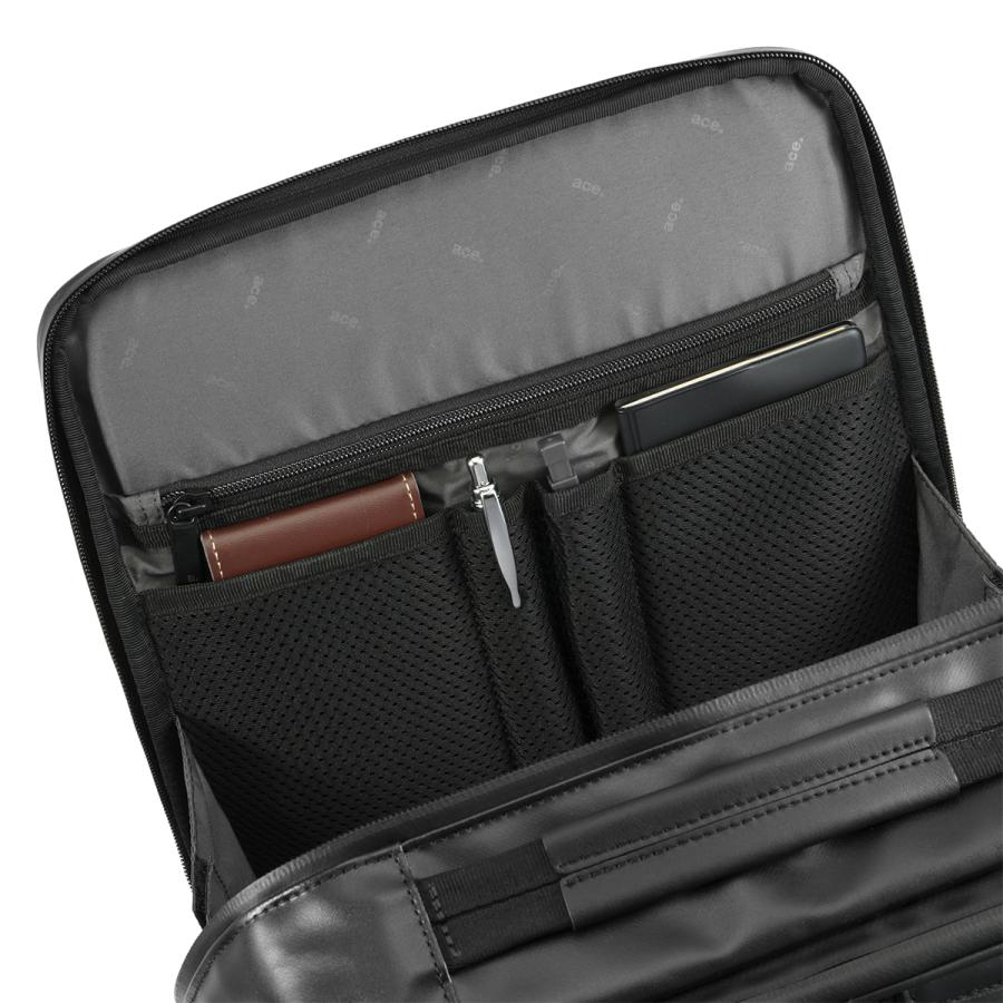 エースジーン ビジネスリュック ビジネスバッグ メンズ ブランド 通勤 撥水 拡張 A4 B4 19L/23L PC収納 15.6インチ ace. GENE LABEL 68664 | ace. GENE LABEL | 06