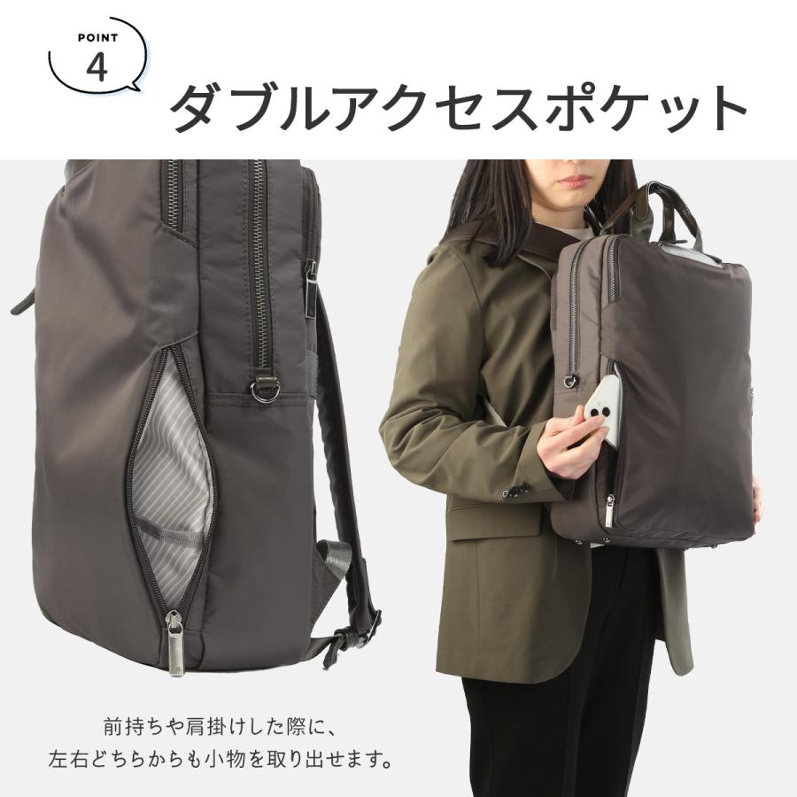 最大50% 9/29限定 エース ジーンレーベル ビジネスリュック レディース ブランド 黒 通勤 PC収納 15L ユニバーサルハーネス フィッテム ace.GENE LABEL 68682 | ace. GENE LABEL | 12