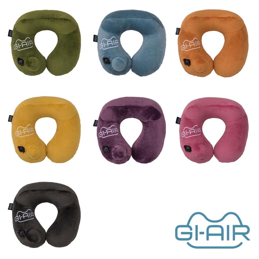 最大51% 2/11限定 GI-AIR ジーアイエアー エアピロー エアーピロー 枕 アウトドア キャンプ 車中泊 飛行機 新幹線 バス 防災 携帯枕 ポンプ式ネックピロー | ブランド登録なし | 11