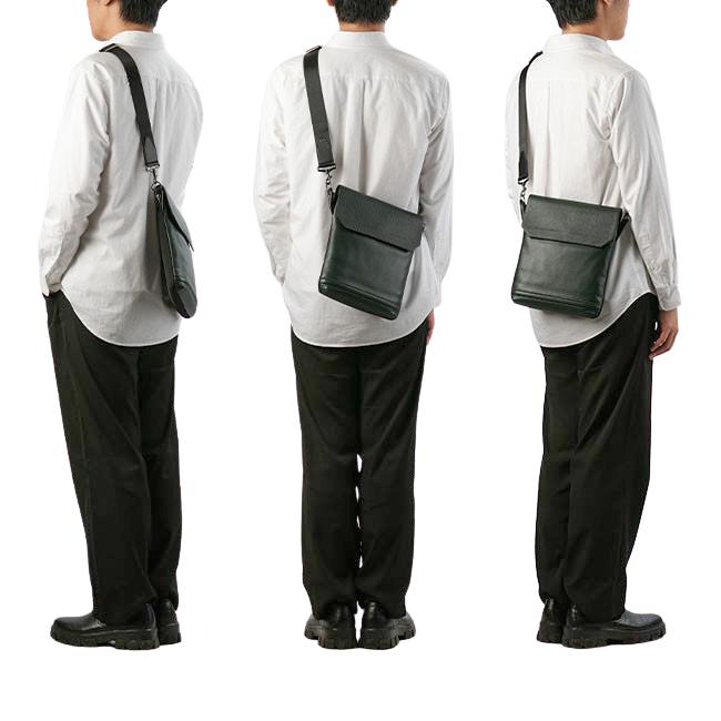 最大51% 12/28限定 グランジオール ショルダーバッグ メンズ ブランド レザー 本革 軽量 撥水 薄型 縦型 斜めがけ 小さめ ミニ クロスオーバー grungeall GR502 | grungeall | 06