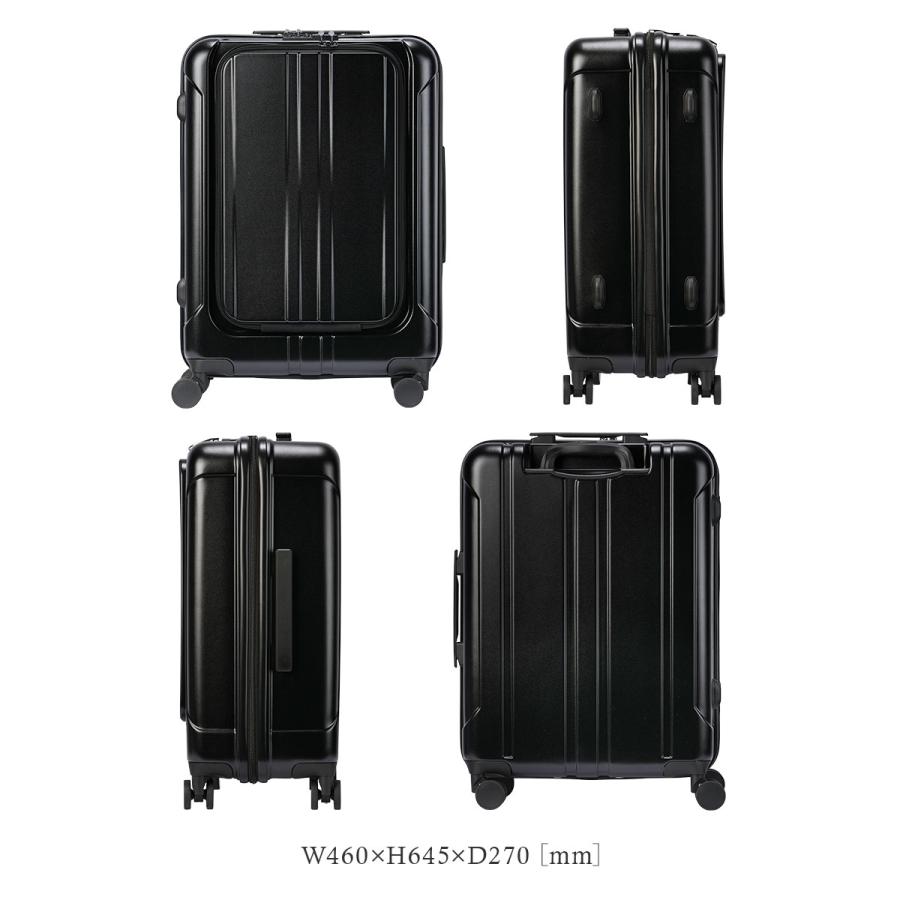 黒の中型スーツケース 4輪 最大49% 9/9限定 グランプラス スーツケース Mサイズ 60L 軽量 中型