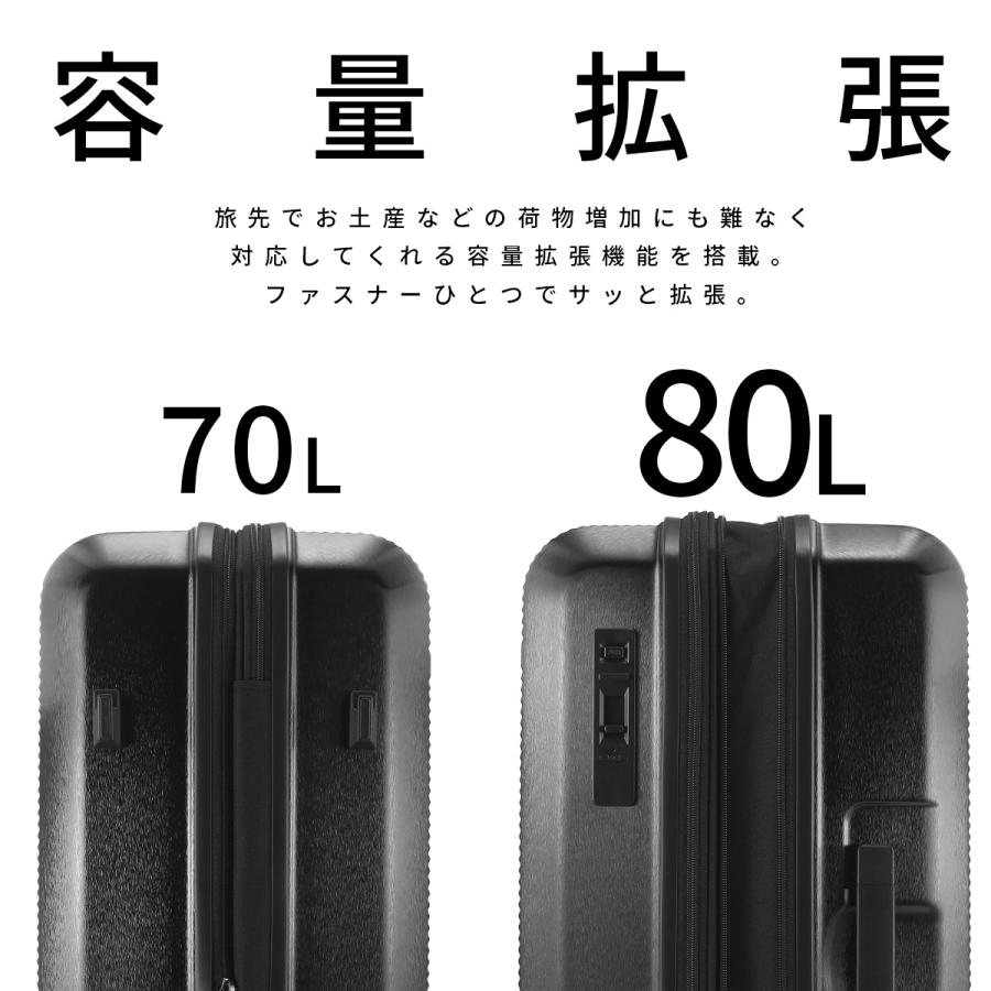 グランプラス 最大50% 10/16限定 スーツケース Lサイズ 70L/80L 大型