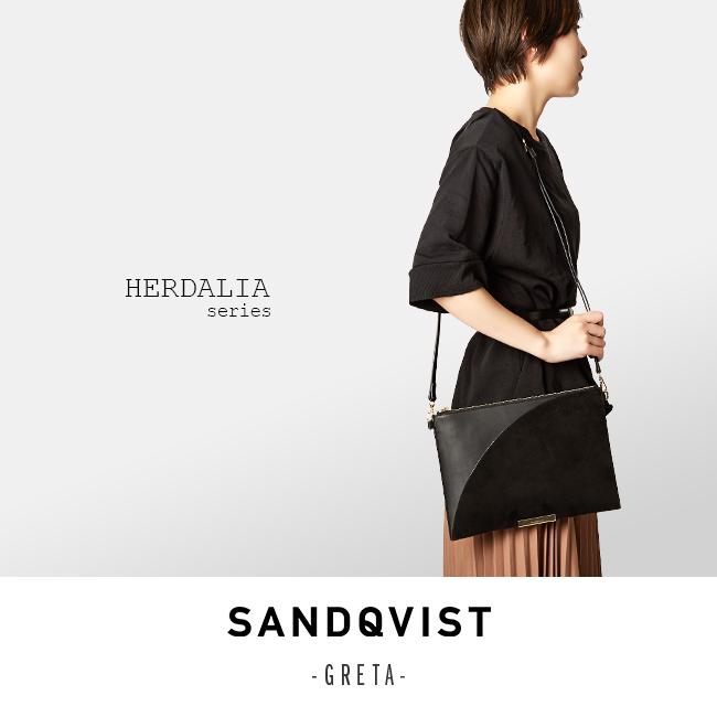 サンドクヴィスト ショルダーバッグ SANDQVIST GRETA ヘリエダーレンベジタブルタンニンレザー ゴートスエードレザー 在庫限り | SANDQVIST | 20