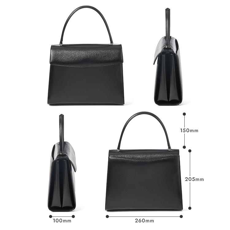 ✨極美品 120thアニバーサリー✨ 濱野 ハマノ ハンドバッグ レザー 黒 ✨極美品 120thアニバーサリー✨ 濱野 ハマノ ハンドバッグ レザー 黒