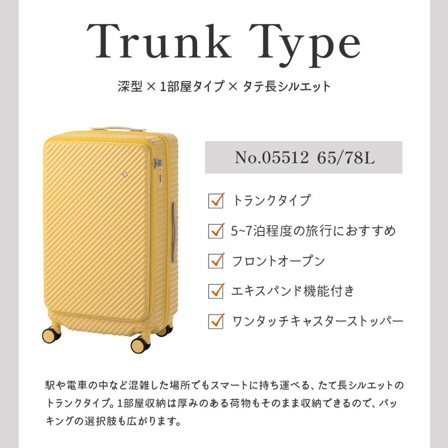 HaNT 最大52% 9/11から エース ハント ココント スーツケース Mサイズ