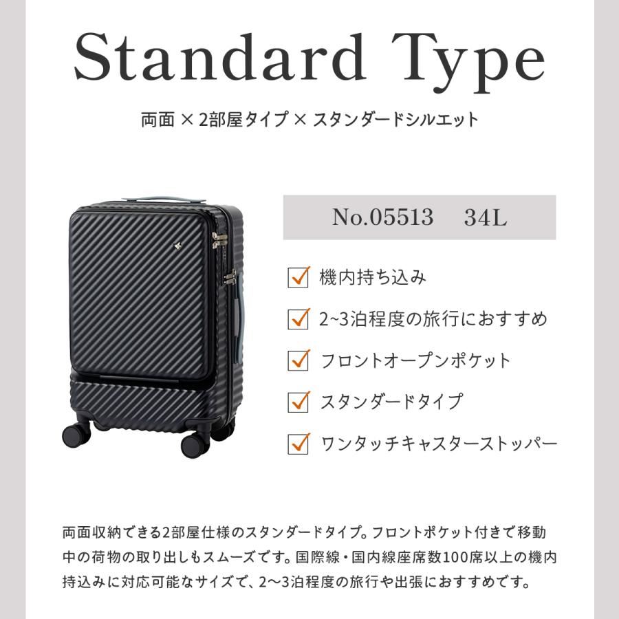 HaNT エース ハント ココント スーツケース 機内持ち込み Sサイズ 34L
