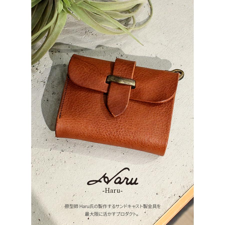 最大53% 8/2まで Haru ハル 二つ折り財布 ミドル財布 メンズ