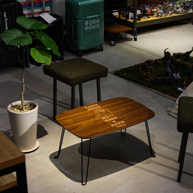 最大42% 1/18限定 テーブル 折りたたみ ローテーブル アンティーク調 ちゃぶ台 RUDE ROWA LOW TABLE LARGE TATOO×INTERRIOR | ブランド登録なし | 11